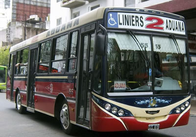BA - Recorrido colectivo linea 2 de la ciudad de Buenos Aires (Lomas del Mirador - Liniers - Aduana - Costanera Sur)