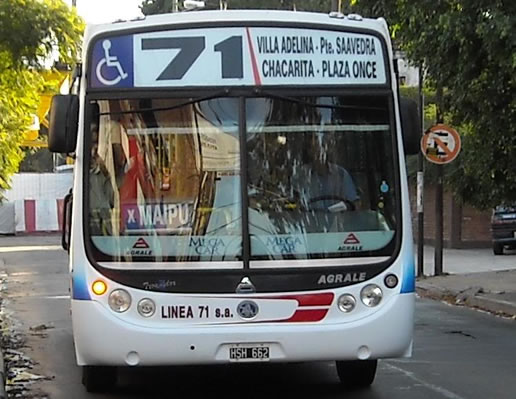 Recorrido colectivo linea 71 - Villa Adelina - Villa Urquiza - Chacarita - Plaza Miserere