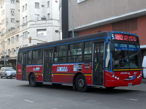 BA - Recorrido colectivo linea 180 de la ciudad de Buenos Aires (Correo Central - Primera Junta - San Justo - González Catán)
