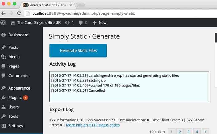 Internet: análisis Simply Static: el plugin para convertir un sitio WordPress a HTML